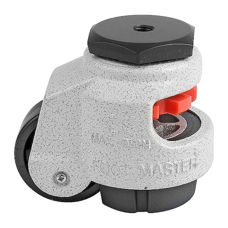 Foot Master Leveling Caster, Alum, Swivel, M8 GDN-40S