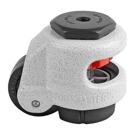 Foot Master Leveling Caster, Alum, Swivel, M12 GDN-60S