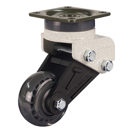 Foot Master Plate Caster, Swivel, Polyurethane, 100mm H GDS-50-ASF-EUS