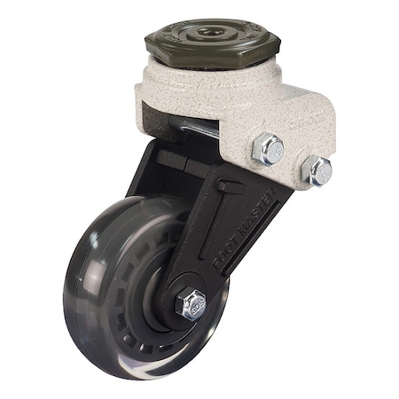 Foot Master Bolt-Hole Caster, 65mm dia, Swivel, PU GDS-65-ASS-EUS