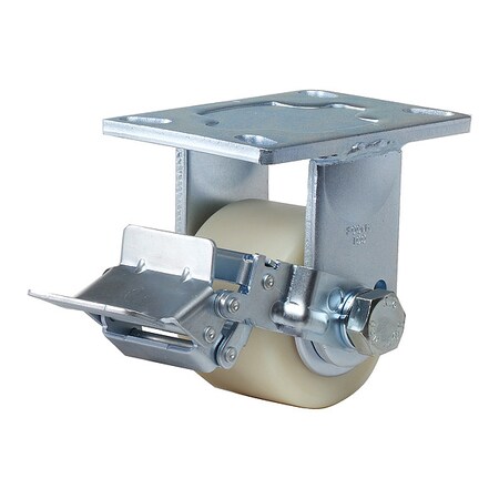 Foot Master Plate Caster, Rigid, Polyurethane, 145mm H GF-100B-RF-MCD