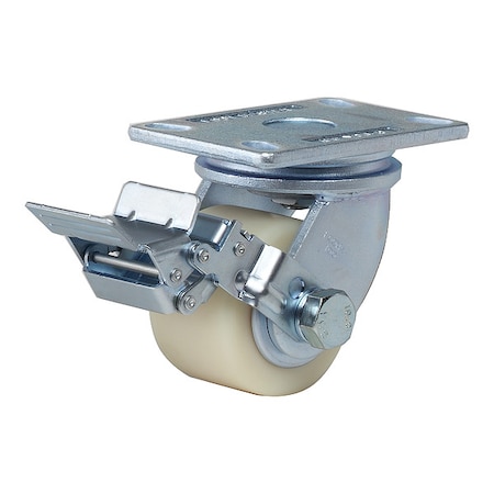 Foot Master Plate Caster, Swivel, Polyurethane, 167mm H GF-125B-SF-MCD