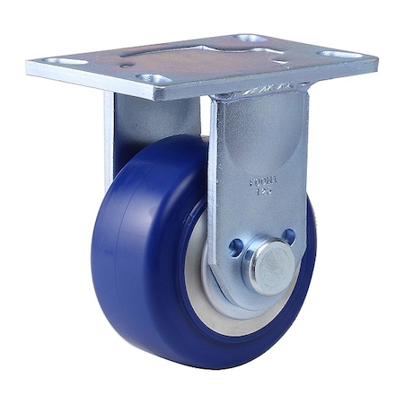 Foot Master Plate Caster, Rigid, Polyurethane, 167mm H GF-125A-RF-MUD
