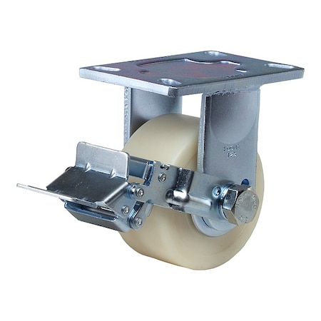 Foot Master Plate Caster, Rigid, Polyurethane, 167mm H GF-125B-RF-MCD