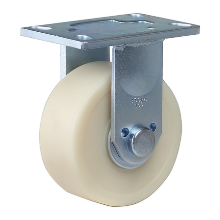Foot Master Plate Caster, Rigid, Nylon, 190mm H GF-150A-RF-MCD