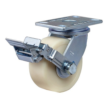 Foot Master Plate Caster, Swivel, Nylon, 190mm H GF-150B-SF-MCD