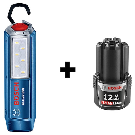 Bosch Cordless Tool Combination Kit, 12V GLI12V-300N + GBA12V30