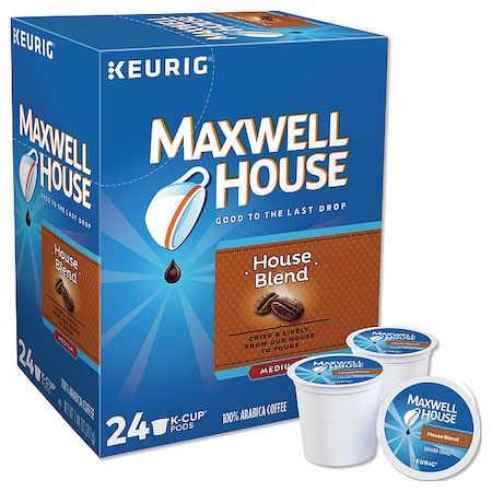 Maxwell House Coffee, House Blend, Pod, Caffeinated, Ground, 7.44 oz, 24 PK 5303