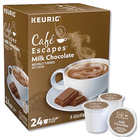 Cafe Escapes Hot Cocoa, Milk Chocolate, 0.52 oz., PK24 6801