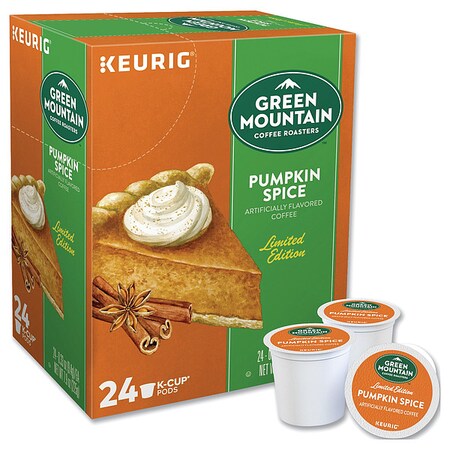 Green Mountain Coffee Coffee, Pumpkin Spice, Pod, Caffeinated, Ground, 1.98 lb, 96 PK GMT6758CT