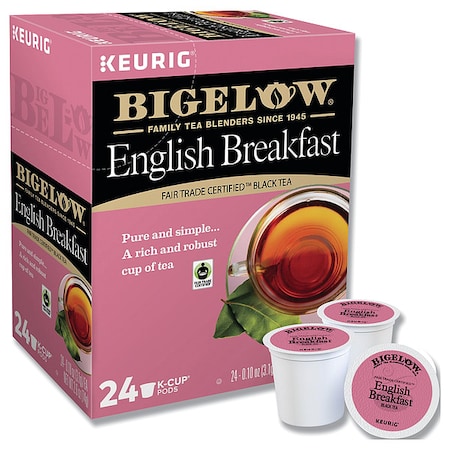 Bigelow Tea, Breakfast Blend, Pod, Caffeinated, Ground, 2.4 oz, 24 PK 6058