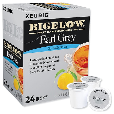 Bigelow Tea, Earl Grey Black Tea, Pod, Caffeinated, Ground, 9.6 oz, 96 PK 6082CT
