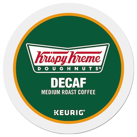 Krispy Kreme Doughnuts Coffee, Classic Decaf, Pod, Decaffeinated, Ground, 7.92 oz, 24 PK 6111