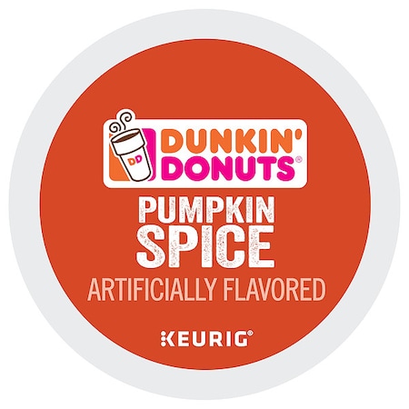 Dunkin Coffee, Pumpkin Spice, Pod, Caffeinated, Ground, 8.14 oz, 22 PK 7596