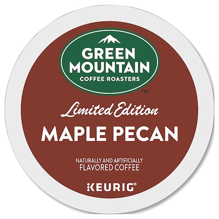 Green Mountain Coffee Coffee, Maple Pecan, Pod, Caffeinated, Ground, 7.92 oz, 24 PK 7674