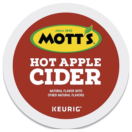 Motts Cider, Hot Apple Cider, Pod, Non-Caffeinated, Ground, 1.19 lb, 24 PK 611247386040