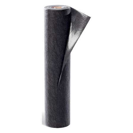 Pig Sorbent Roll, 4 gal, 3 ft x 5 ft, Universal, Black, Polypropylene GRP36202-BK