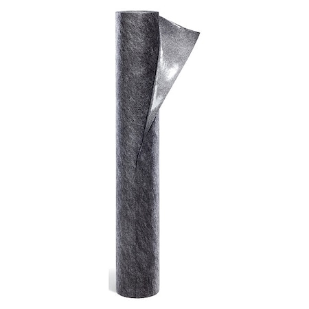 Pig Sorbent Roll, 5 gal, 48 in x 50 ft, Universal, Gray, Polypropylene GRP48201-GY