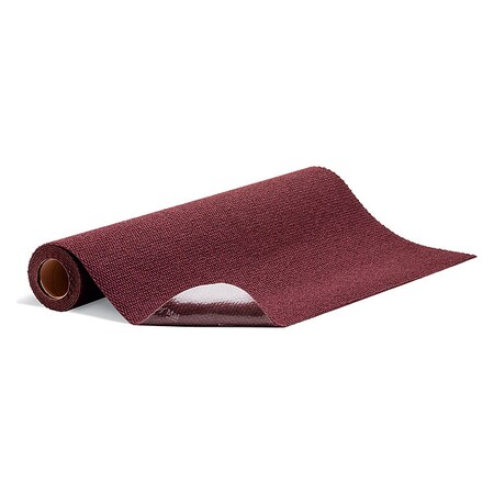 Pig Entrance Mat, Polyester, 3/16 in Thick, Burgundy, 3 ft W x 10 ft L GRP913X10-BY