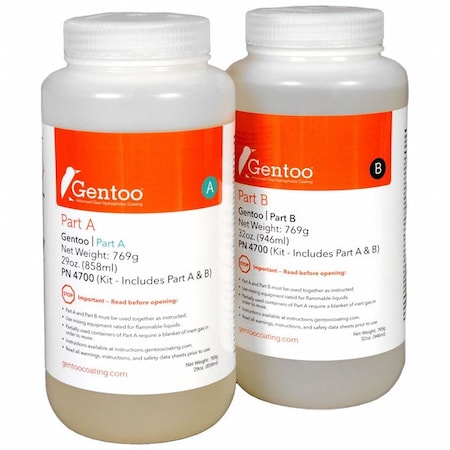 Ultratech Gentoo Part A/B, Clear, Bottle, 32 oz, PK2 4700