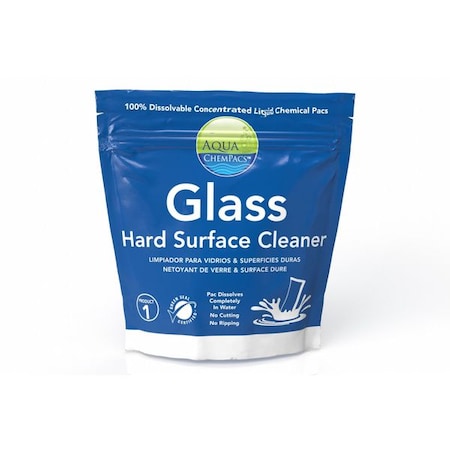 Aqua Chempacs Glass Cleaner, Liquid, 20 ct, Concentrated 4-0288