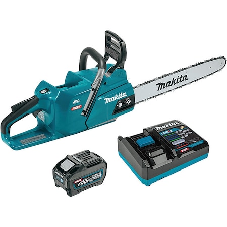Makita Chain Saw Kit, 18"., Rear Handle, 40V, XGT GCU04T1