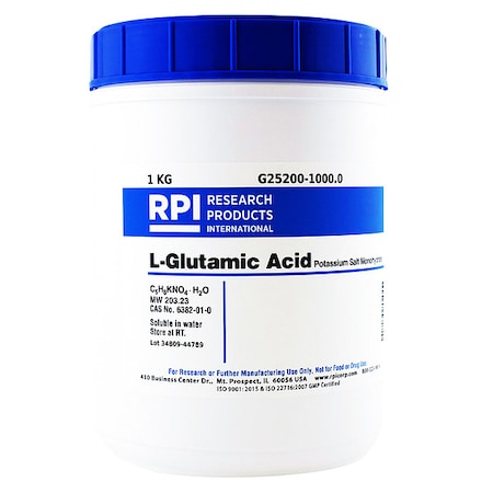 Rpi L-Glutamic Acid Potassium Salt, 1kg G25200-1000.0