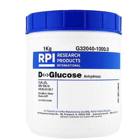 Rpi D-(+)-Glucose, Anhydrous, 1kg G32040-1000.0