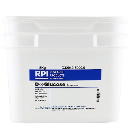 Rpi D-(+)-Glucose, Anhydrous, 5kg G32040-5000.0