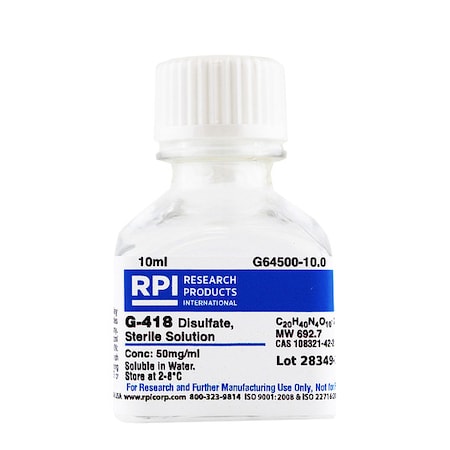 Rpi G-418 Disulfate, Solution10mL G64500-10.0