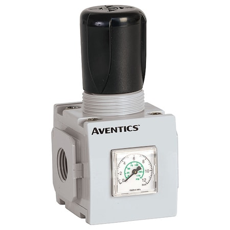 Numatics Regulator, 1/2 in, Aluminum, 0.95 lb 8652AR004FA00H0