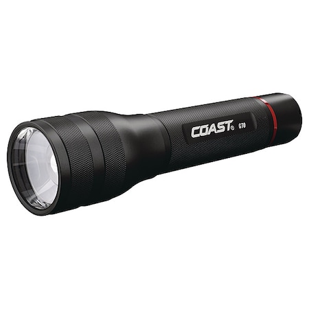 Coast Handheld Flashlight, Alum, Black, 1200lm G70