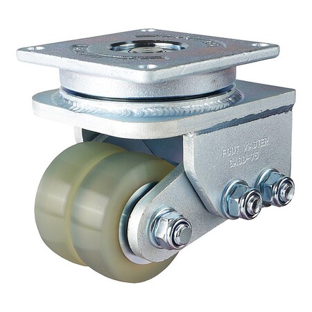 Foot Master Plate Caster, Swivel, Polyurethane, 130mm H GASD-75ASF-HUD