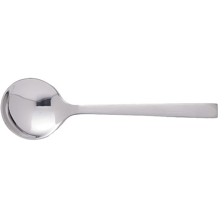 Iti Bouillon Spoon, 6 in L, Silver, PK12 GA-113