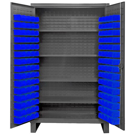 DURHAM MFG Super Duty Bin Cabinet, 36 in W, 78 in H, 24" D, 120 Bins HDC48-120-4S5295