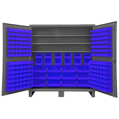 DURHAM MFG Super Duty Bin Cabinet, 72 in W, 78 in H, 24" D, 192 Bins HDC72-192-3S5295