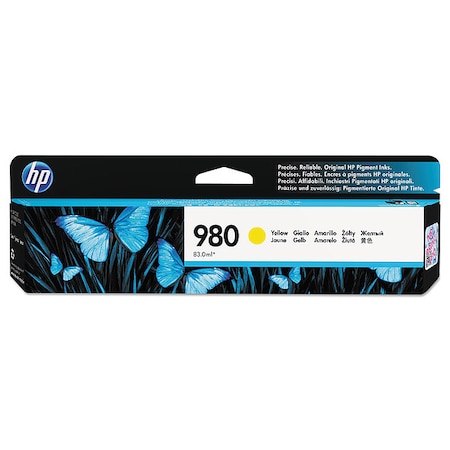 Hp Ink Cartridge, Yellow D8J09A