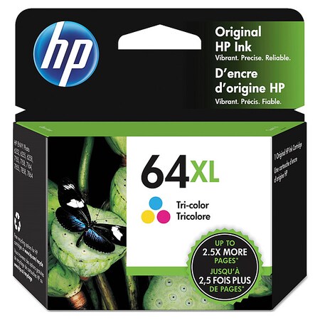 Hp HP 64XL Original High Yield Inkjet Ink Cartridge - Tri-color - 1 Each - 415 Pages N9J91AN140