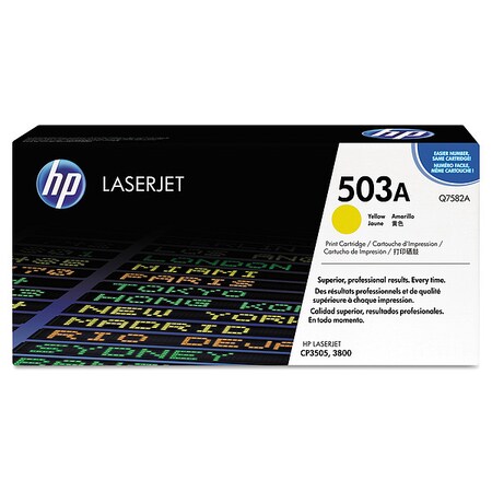 Hp Toner Cartridge, Yellow Q7582A