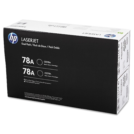Hp Toner Cartridge, Black, PK2 CE278AD