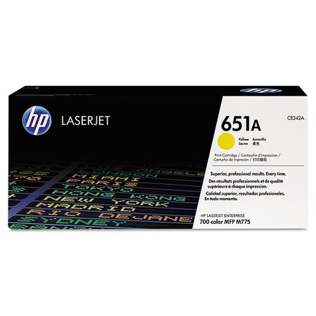 Hp Toner Cartridge, Yellow CE342A