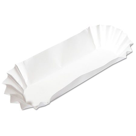 Zoro Select Disp Food Tray, White, 6 in W, PK3000 610740