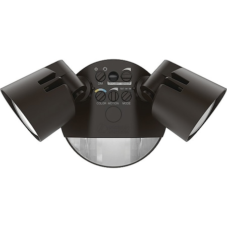 Lithonia Lighting AdjustBeamSecurityLight, 2150lm2600lm, Brz HGX LED 2RH ALO SWW2 120 PIR DDB M2