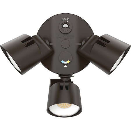 Lithonia Lighting Security Floodlight HGX LED 3RH ALO SWW2 120 PE DDB M2