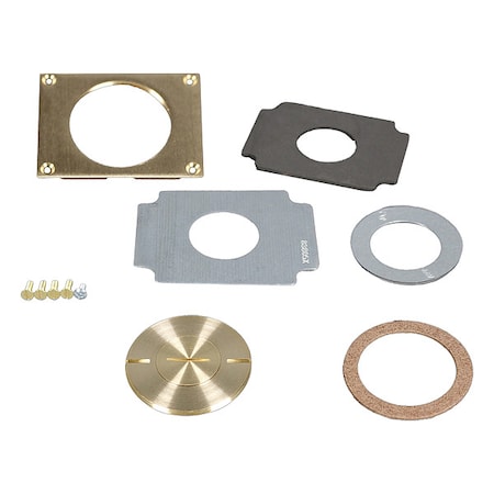 Wiremold Communications Cover Plate, Brown, Brass 829CK-1