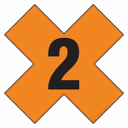 Labelmaster Fire Division Symbol Placard, 2 HMPG123MG