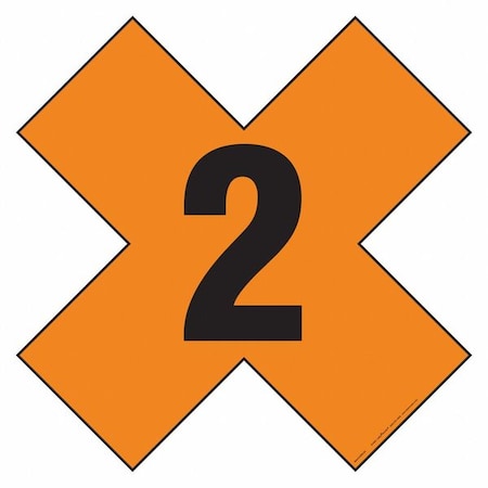 Labelmaster Fire Division Symbol Placard, 2 HMPG144MG