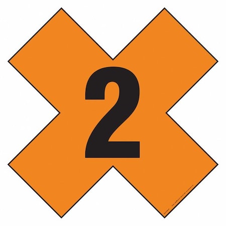 Labelmaster Fire Division Symbol Placard, 2 HMPG144XV