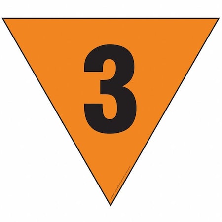 Labelmaster Fire Division Symbol Placard, 3 HMPG146PL