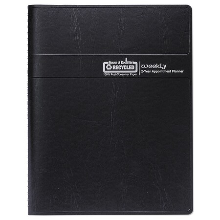 House Of Doolittle Recycled Professional Weekly Planner, 15-Minute Appts, 11 x 8.5, 24-Month: Jan 2025 to Dec 2026 HOD272002